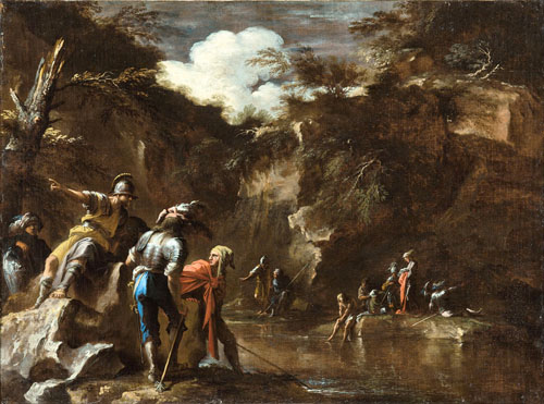 thales causing the river to flow on both sides of the lydian army